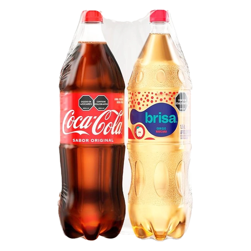 GASEOSA COCACOLA 1.5 + AGUA BRIS MANZ X1.5 DUO